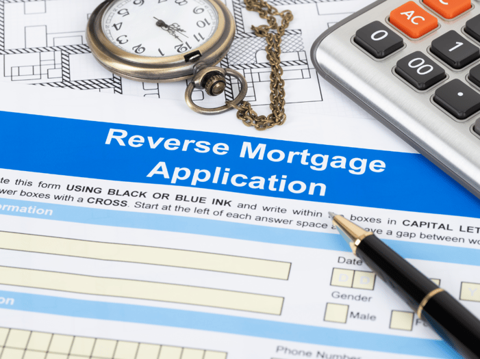 picture representing a reverse mortgage application form